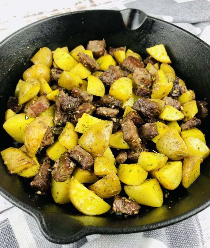 Garlic Butter Steak and Potatoes